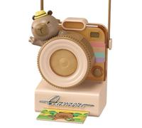 Ventilatore da viaggio - A Forma di Camera Ricaricabile - Ventilatore appeso al collo a mani libere - per donne ragazze estate all'aperto sport spiaggia vacanze viaggi lavoro