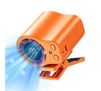 Ventilatore da viaggio, con display a LED, a basso rumore, con clip, per viaggi, pesca, campeggio, viaggi su strada, spiaggia, uomini, donne, giovani, adolescenti e adulti