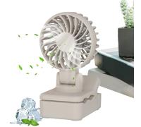 Ventilatore da viaggio ricaricabile Clear L per silenzio portatile - ventilatore portatile, ventilatore personale 'ufficio | Potente macchina del flusso d'aria, di raffreddamento forte per