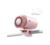 Ventilatore da Vita Portatile con Clip di Sicurezza, Ventilatore Condizionatore con Display A LED per Casa, Viaggi, Campeggio, Ventilatori