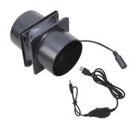 Ventilatore d'aria in linea da 8 cm con commutazione di controllo della velocità per raffreddamento server saldatura estrazione fumi alloggiamento ABS condotto USB con regolatore di velocità