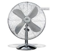 DCG Eltronic Ventilatore da Tavolo a Pale Ø 40 cm Oscillante 3 Velocità colore Cromo - VE1616