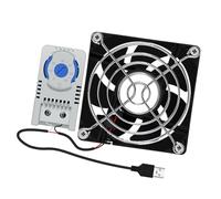Ventilatore del Governo di USB 80mm Con 0-60℃ Controllo della Temperatura Silenzioso Ventola di Raffreddamento Per Il Gabinetto Del Teatro