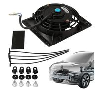 Ventilatore Del Radiatore | 6in Slim Fan Push Pull Radiatore Elettrico | 10 Lama Destra, Motore 12V 80W, Ventilatore Di Raffreddamento Elettrico Ad Alta Prestazioni Universale Con Kit Di Installazione