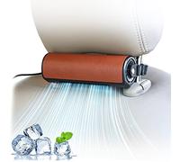 Ventilatore del sedile dell'automobile, ventilatore di raffreddamento portatile del sedile dell'automobile USB silenzioso Vento forte per tutti i camper jeep dell'automobile (Affascinante Marrone)