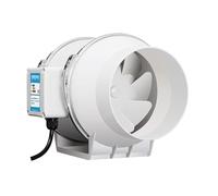 Ventilatore di estrazione in linea, 3''4''5''6'' Estrattore Aspiratore A Basso Rumore Inline Condotto A Parete Ventilatore Di Aria Casa Bagno Grow Room Ventilazione Vent(5inch 125mm)