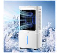 Ventilatore di Raffreddamento 3-in-1 Serbatoio 25L, Raffreddatore d'Aria a Basso Consumo con 4 Rotelle, 3 Modalità e Timer, Ventilatore Oscillante per Ufficio, Camera da Letto