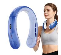 Ventilatore di raffreddamento del collo 1800mAh USB ricaricabile personale | Ventagli per il collo che soffiano aria fredda per l'estate quando fa caldo, casa, ufficio, campeggio, picnic, escursioni