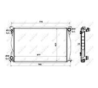 Ventilatore di Raffreddamento Del Motore NRF per Audi A6 Allroad 4FH C6 4F5