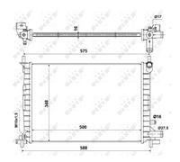 Ventilatore di Raffreddamento Del Motore NRF per Ford Fiesta IV Ja _ Jb _ J5_