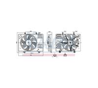 Ventilatore Di Raffreddamento Del Motore Per Ford Tourneo Transit 1848794