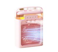 Ventilatore di Raffreddamento for Condizionatore Portatile, Silenzioso con 3 velocità, Ventilatore di Raffreddamento Evaporativo Personale con 3 Nebbie, 7 Luci Notturne, Timer 3H, Piccolo Condizionato