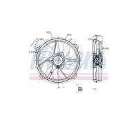 Ventilatore Di Raffreddamento Motore NISSENS Per Citroën Berlingo 125395