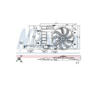 Ventilatore Di Raffreddamento Motore NISSENS Per Mini Mini 1710.7.529.272