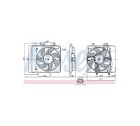 Ventilatore Di Raffreddamento Motore NISSENS Per Peugeot Citroën 9829774580