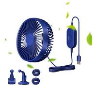 Ventilatore di raffreddamento per auto | Ventilatore portatile per auto regolabile in tre fasi | La tecnologia di adsorbimento domestico è fissata sul cruscotto e sul della finestra, e presente