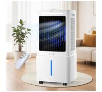 Ventilatore Di Raffreddamento Portatile Da 25l con Telecomando, 3 Velocità Regolabili, Raffreddatore D'Aria Evaporativo, Timer 1-12h, per Casa, Ufficio, Raffreddamento Dormitorio