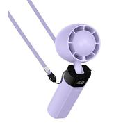 Ventilatore di Raffreddamento, Ventilatore Pieghevole Portatile Ricaricabile Con 3 Velocità Del Vento Per Il Viaggio Verso Casa Forte Vento(Purple)