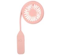 Ventilatore di ricarica alla moda da 1 pezzo, mini ventilatore ruotabile (rosa).