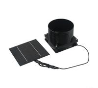 Ventilatore di scarico a energia solare, 5 W, 6 V, con canale d'aria per una ventilazione efficiente, installazione silenziosa senza cablaggio per camper, serra e casa (ventola a pannello solare)