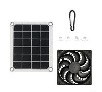 Ventilatore di scarico a energia solare da 7 W per serre, pollai, piccoli edifici, con materiali e guida per l'installazione (lingua italiana non garantita)