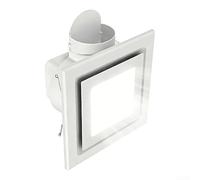 Ventilatore di scarico compatto per bagno con luce LED, 80 mq montaggio a soffitto, ventilatore di ventilazione con basso rumore per la rimozione dell'umidità del bagno e ristrutturazione domestica