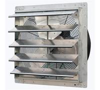 Ventilatore di scarico con serranda da 20" a parete, automatica, termostato e regolatore velocità variabile, 2, A, 3368 CFM