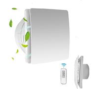Ventilatore di Scarico del Bagno Ventilatore per Il Bagno Ventilatore del Bagno con Telecomando Dispositivo di Scarico A Basso Rumore con Valvola di Ritegno sui per Bagno Cucina So, 4 inch Model