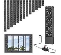 Ventilatore Di Scarico For Finestra Verticale For Finestre Scorrevoli,ventilatore Verticale A Velocità Regolabile, Installazione A Incasso Senza Necessità Di Forare，bagno Retrattile 10cm