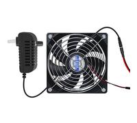 Ventilatore di scarico per finestre, in ABS, per interni, con dispositivo di ventilazione silenzioso, ventilatore automatico per polli, capannoni, case di animali e serre
