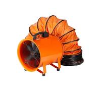 Ventilatore di scarico portatile da 16 pollici, ventilatore industriale a cilindro con tubo flessibile, soffiatore di scarico for aspirare polvere, casa, ufficio,Resistenza(5M Duct Hose)