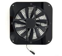 Ventilatore di scarico solare con flusso d'aria migliorato 26 5 cm per serre e piccoli coop
