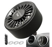 Ventilatore di ventilazione per auto - Refrigeratore d'aria compatto, dispositivo di circolazione con effetti di luce | di brezza interna silenzioso per veicoli, uso di viaggio, scrivania