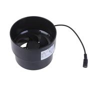 Ventilatore di ventilazione regolabile 12 V 110 mm - 100 mm per pollaio di animali domestici, bagno, serra, magazzino, funzionamento silenzioso
