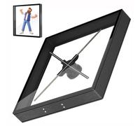 Ventilatore di visualizzazione pubblicitaria dell'ologramma 3D, video proiettore olografico con telecomando, audio Bluetooth, metodi di installazione multipli per mostre e centri commerciali