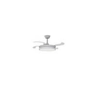 ARDES AIRGLOW EVO AR5PL92 Ventilatore da soffitto Ø92 cm con motore DC 59 W, pale retrattili e luce LED 2200 lm regolabile 3000-6000 K per uso domestico