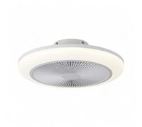 Ventilatore e plafoniera a soffitto con luce SMD diametro 45 cm e regolazione intensità luce