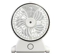 Ventilatore e umidificatore ad acqua nebulizzata USB ricaricabile