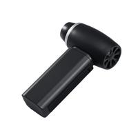 Ventilatore elettrico, 2 ventole brushless con motore a velocità variabile, collettore di polvere, strumento di pulizia portatile per casa e officina,Soffiatore d'aria compatto(Black)