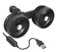 Ventilatore Elettrico Auto Ventilatore Generale per Sedile Posteriore Ventilatore Regolabile Velocità Auto Ventilatore di Raffreddamento Auto Rotazione 360 Gradi Ventilatore Automatico