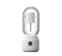 Ventilatore Elettrico Con Nebulizzazione Spray Raffreddato Ad Acqua Estiva Ventilatore Da Tavolo Senza Lama Umidificatore Portatile Senza Fili Ricaricabile USB Facile Da Usare(White)