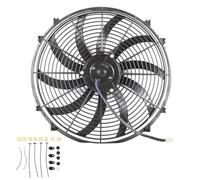Ventilatore Elettrico Condizionatore D'aria Auto 16in 10 Pale Sostituzione Modifica Push Pull Camion Camper Ventola Raffreddamento Dell'olio 12V Ventola Sottile Auto Ventola Radiatore