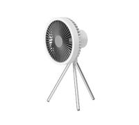 Ventilatore Elettrico da Soffitto per Tenda, Ricaricabile, da Campeggio, da Esterno, da 10000 MAh, con Illuminazione LED Esterna, Batteria B