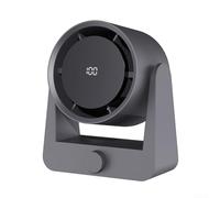 Ventilatore elettrico da tavolo e da parete, con 100 livelli di velocità, batteria 16H, display a LED, ventola di circolazione dell'aria per un raffreddamento efficace in varie impostazioni (grigio