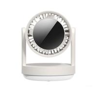 Ventilatore elettrico estetico con design avanzato del flusso d'aria, perfetto per qualsiasi ambiente interno (bianco)