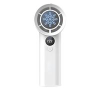 Ventilatore elettrico personale | Ventilatore di raffreddamento ricaricabile portatile - con display digitale essenziale per il clima caldo per tutti