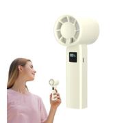 Ventilatore elettrico portatile ad alta velocità, gadget silenzioso con display della velocità, dispositivo di raffreddamento ricaricabile per spiaggia, viaggi, palestra, passeggiate al