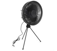 Ventilatore elettrico solare portatile da 10 W, 5 V, portatile, ricaricabile tramite USB, per esterni, con staffa in metallo, per campeggio ed escursionismo (ventola singola)