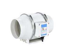 Ventilatore Estrattore, 4 5 6 8 Pollici Ventole di Scarico Casa Tubo in Linea Condotto Estrattore Ventilazione Cucina WC Aria Pulita Ventilatore Ventilatore A Flusso Diagonale(5 inch with 3m Tube)