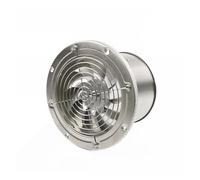 Ventilatore Estrattore, 6 Pollici In Acciaio Inox Tubo Di Scarico Ventola Booster 6 ''Wc Cucina Appeso A Parete Finestra Condotto Ventilatore Ventilatore Estrattore Ventilatore(Round with cover)